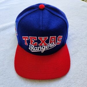 RANGERS|47 Trucker Snapback|All Felt Crown Brim|Rangers Script|Silver Under Brim